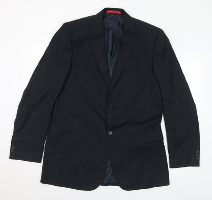 Mens UK Size 40 Burton Regular Black Suit Jacket