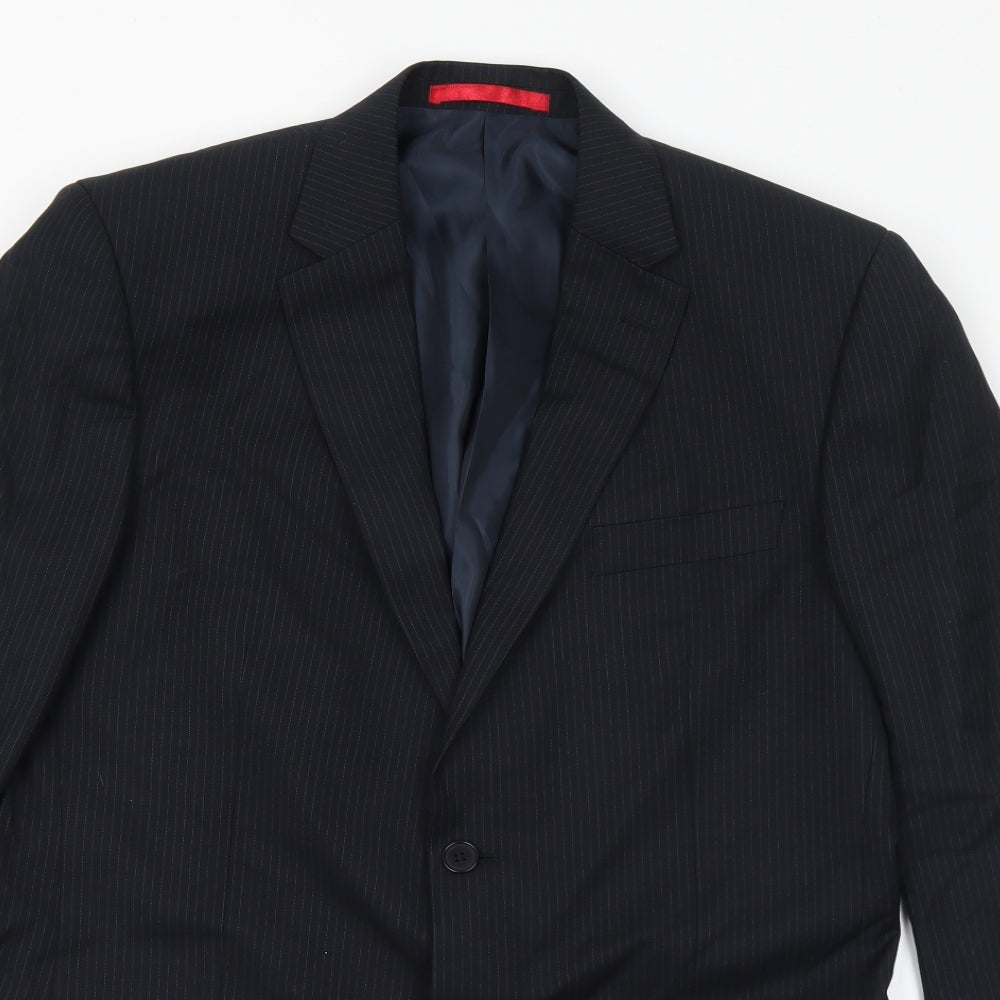 Mens UK Size 40 Burton Regular Black Suit Jacket