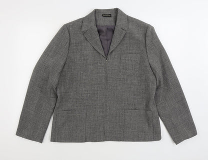Womens UK Size 16 Definitions Grey Jacket
