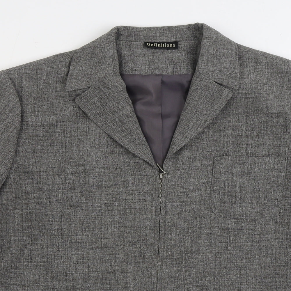 Womens UK Size 16 Definitions Grey Jacket