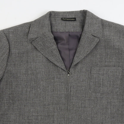 Womens UK Size 16 Definitions Grey Jacket