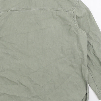 Missguided Womens Green Jacket Size 6 Button