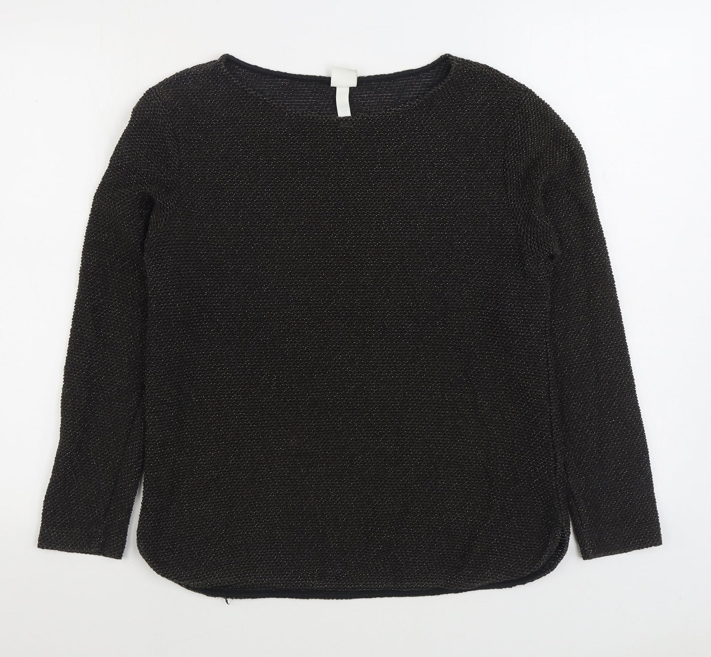 Womens UK Size M H&M Black Pullover Jumper