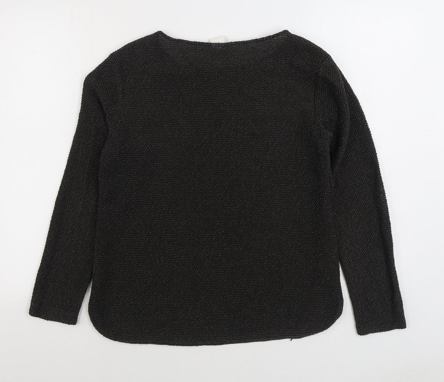 Womens UK Size M H&M Black Pullover Jumper
