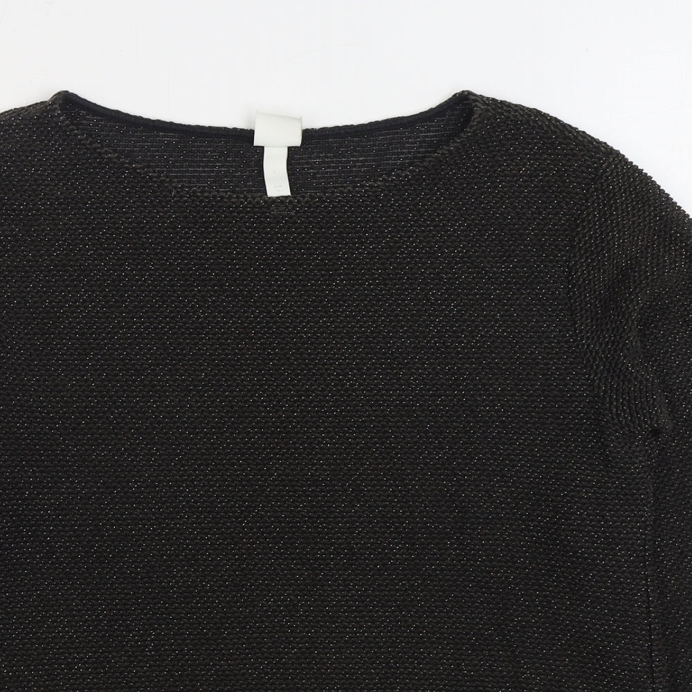 Womens UK Size M H&M Black Pullover Jumper