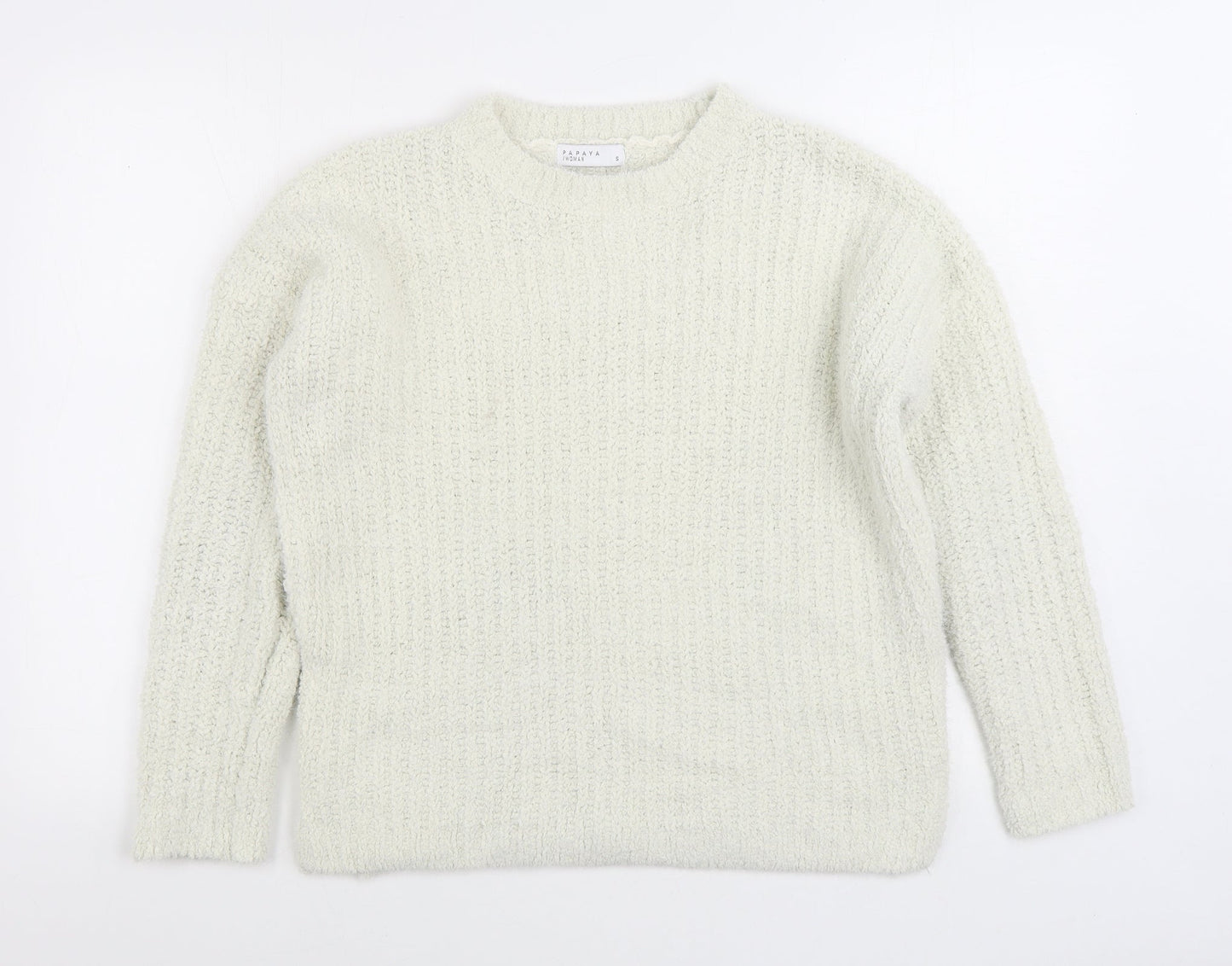 Womens UK Size S Matalan White Pullover Jumper