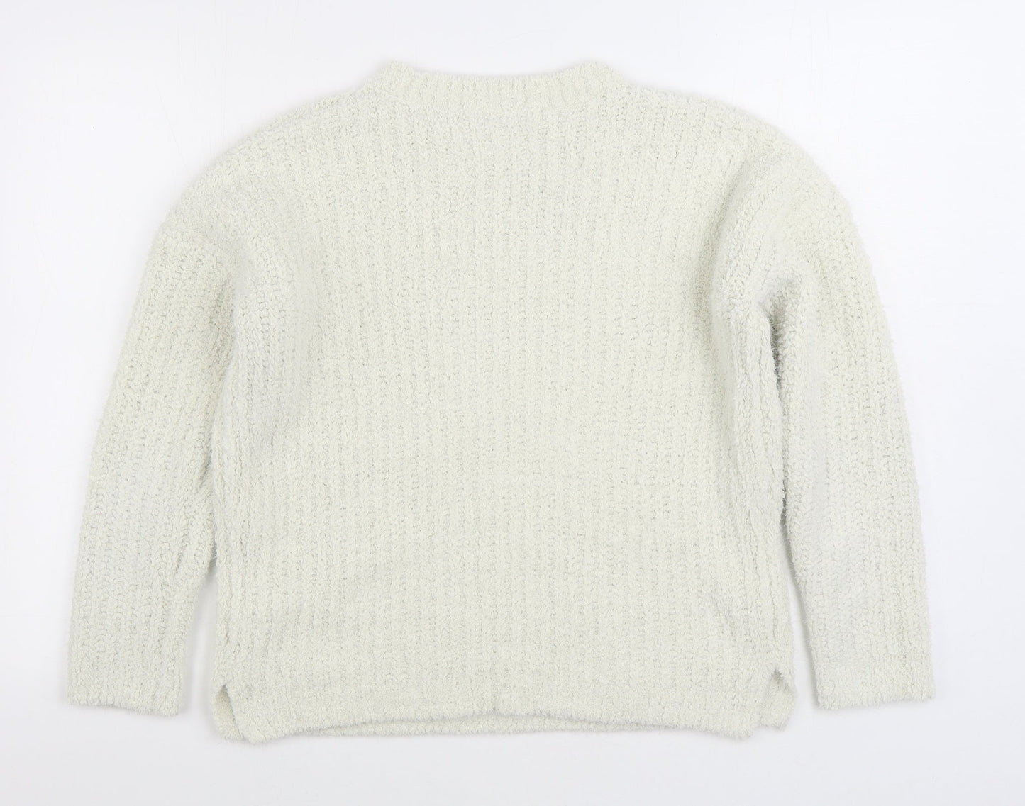 Womens UK Size S Matalan White Pullover Jumper