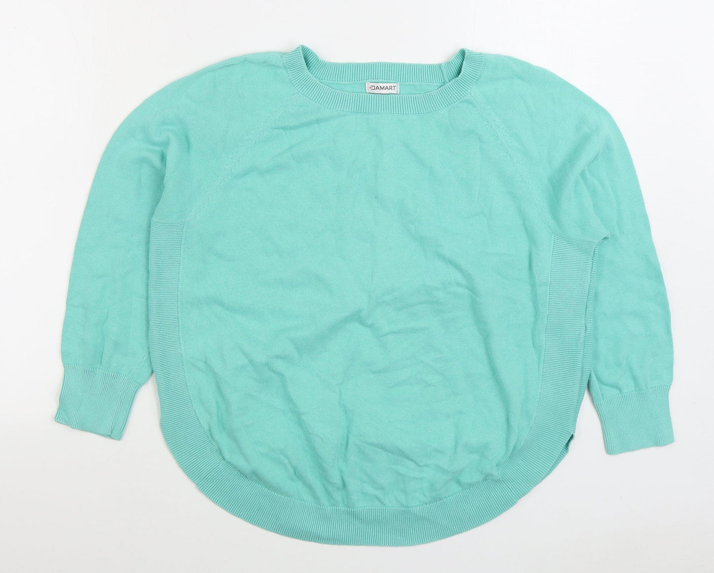 Womens UK Size M Damart Green Pullover Jumper