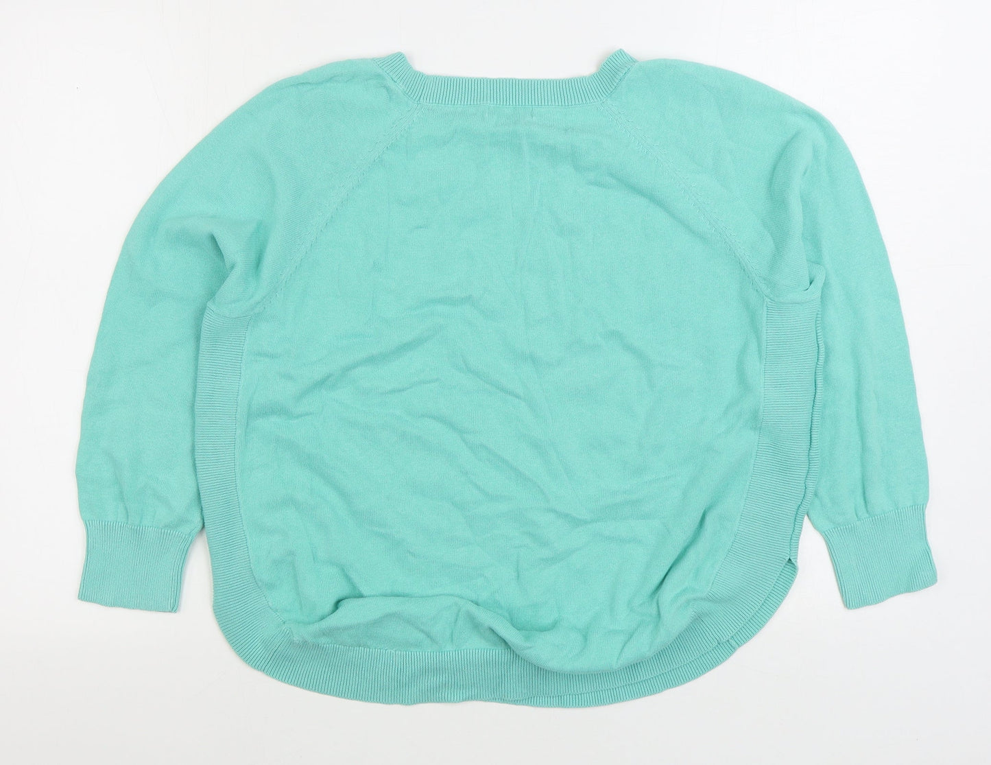 Womens UK Size M Damart Green Pullover Jumper