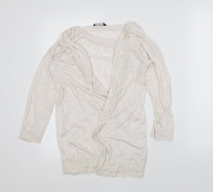 Womens UK Size 12 Dorothy Perkins White Cardigan Jumper
