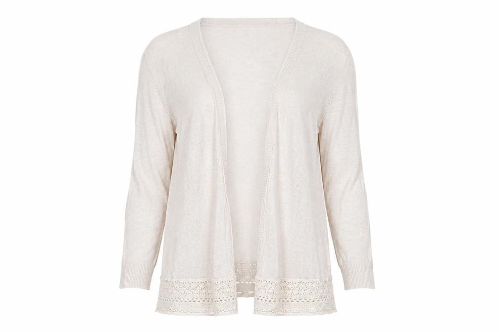 Womens UK Size 12 Dorothy Perkins White Cardigan Jumper