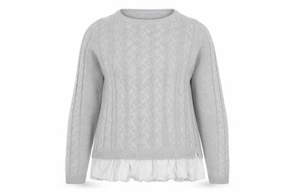 Womens UK Size 14 LTS Grey Pullover Jumper