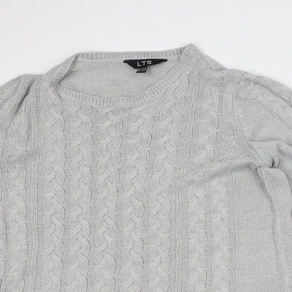 Womens UK Size 14 LTS Grey Pullover Jumper