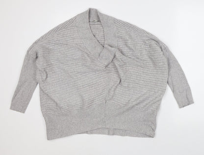 Womens UK Size M River Island Grey Pullover Jumper
