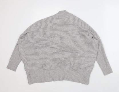 Womens UK Size M River Island Grey Pullover Jumper