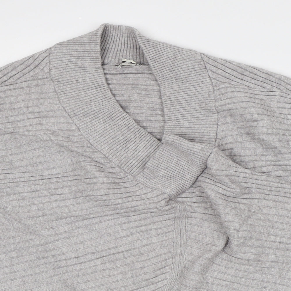 Womens UK Size M River Island Grey Pullover Jumper