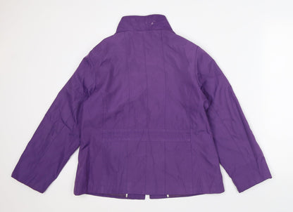Womens UK Size 10 Eleganze Purple Overcoat