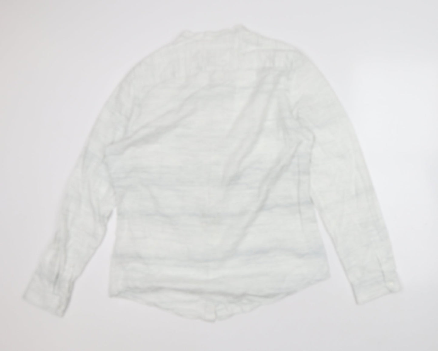Mens UK Size L NEXT White  Button-Up Long Sleeve Casual Shirt