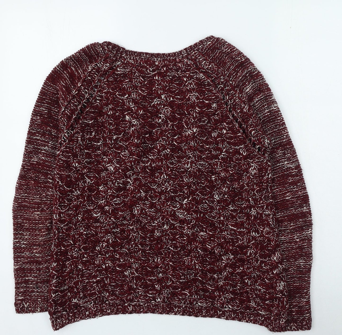 Womens UK Size M Stradivarius Red Pullover Jumper