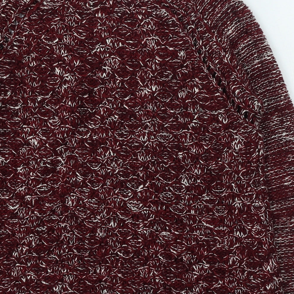 Womens UK Size M Stradivarius Red Pullover Jumper