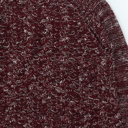 Womens UK Size M Stradivarius Red Pullover Jumper