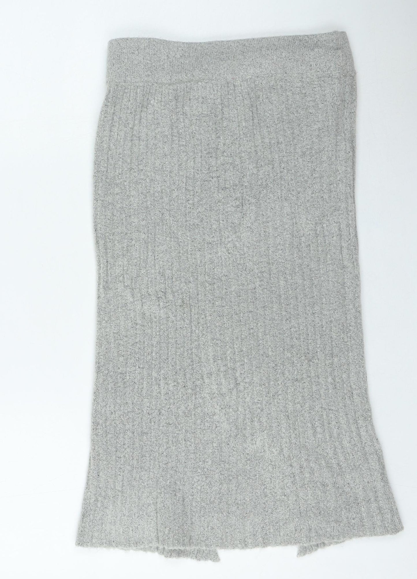 Brave Soul Womens Grey Acrylic A-Line Skirt Size M