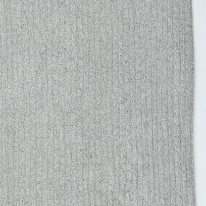 Brave Soul Womens Grey Acrylic A-Line Skirt Size M