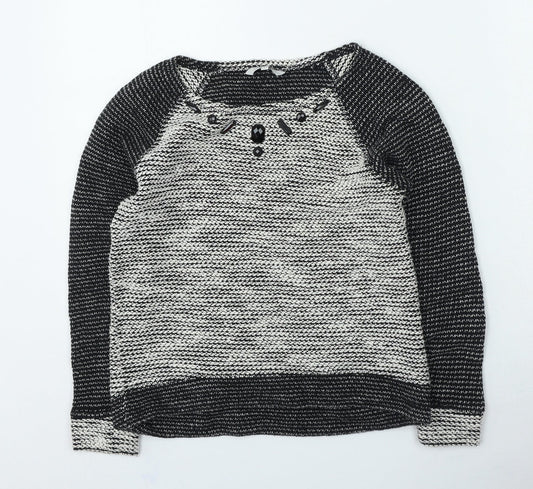 Womens UK Size 8 Peacocks Grey Pullover Jumper