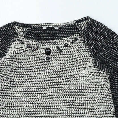 Womens UK Size 8 Peacocks Grey Pullover Jumper
