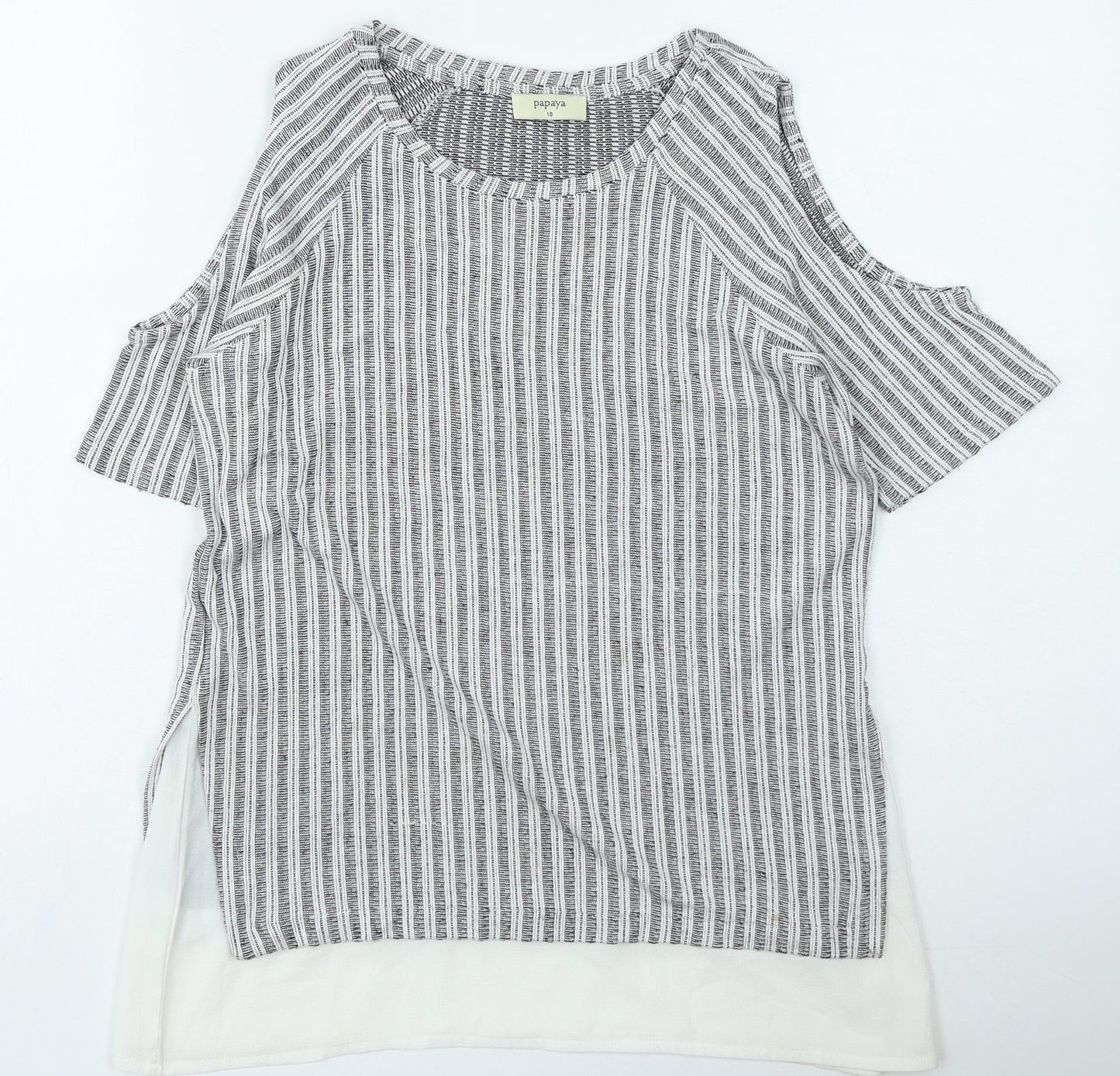 Womens UK Size 10 Papaya Grey Pullover Jumper