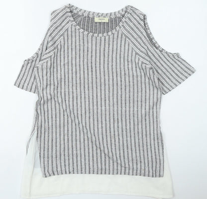Womens UK Size 10 Papaya Grey Pullover Jumper
