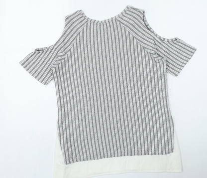 Womens UK Size 10 Papaya Grey Pullover Jumper