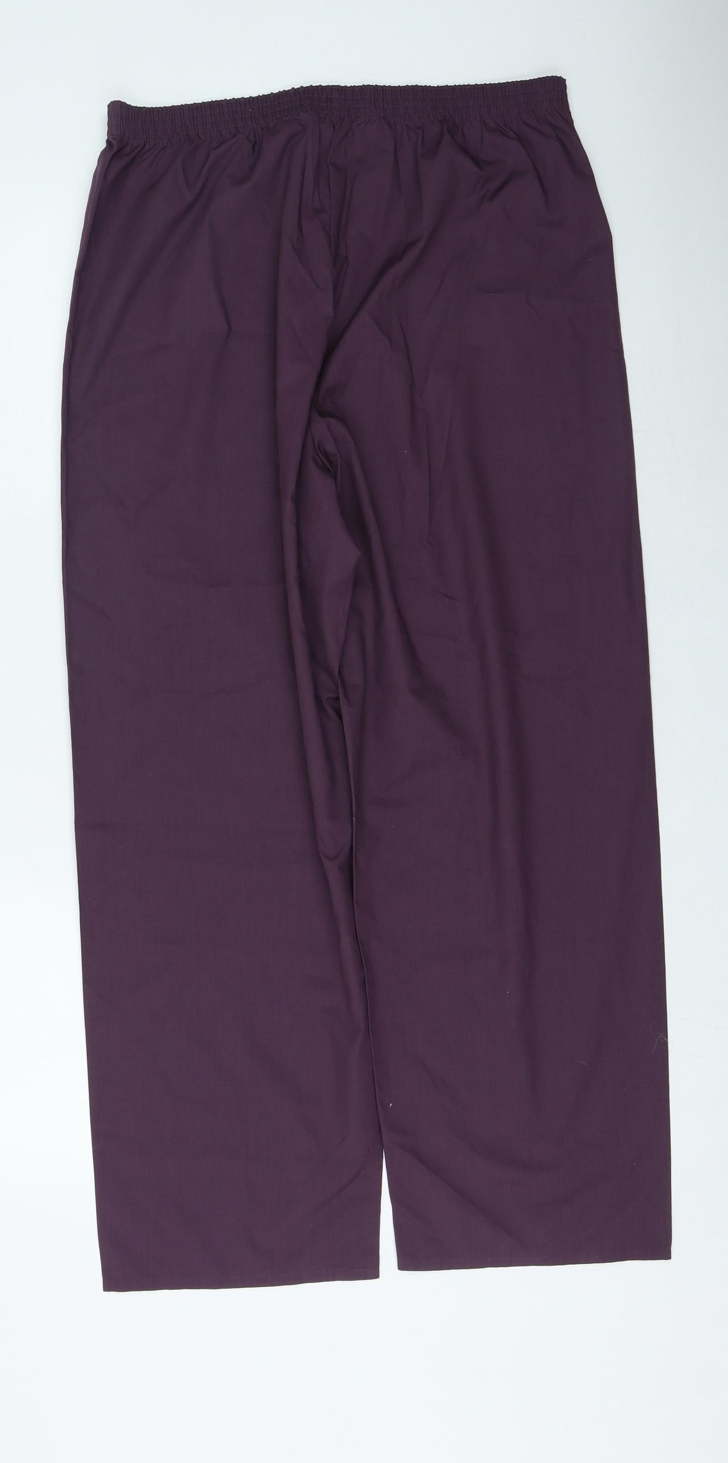 Womens UK Size L Marks and Spencer Regular Fit  Purple Trousers