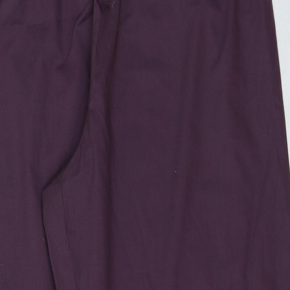 Womens UK Size L Marks and Spencer Regular Fit  Purple Trousers