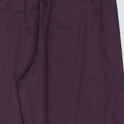 Womens UK Size L Marks and Spencer Regular Fit  Purple Trousers