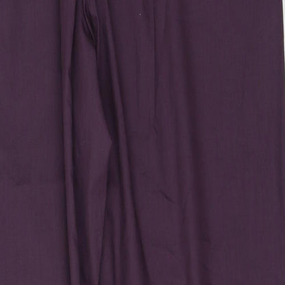 Womens UK Size L Marks and Spencer Regular Fit  Purple Trousers