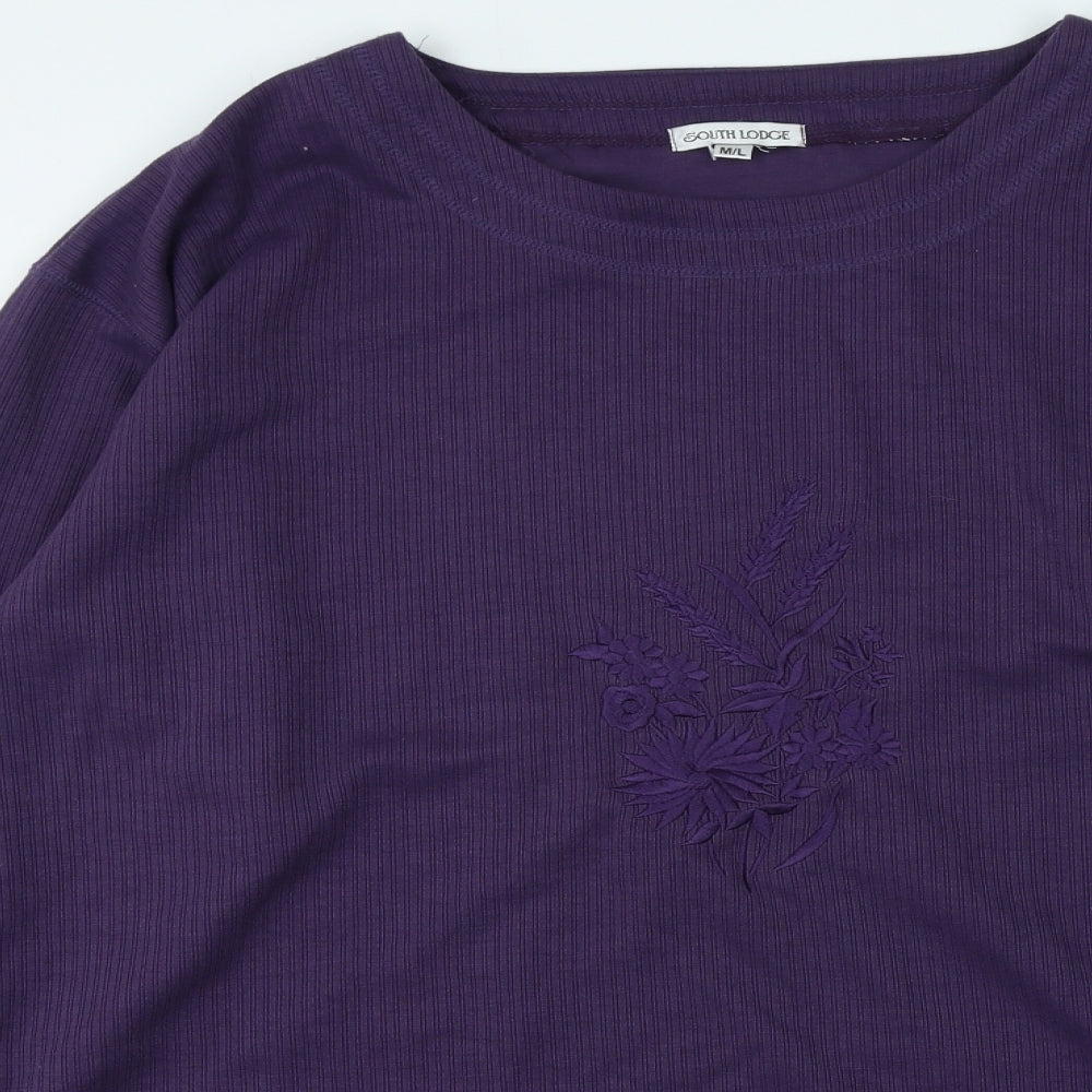 Womens UK Size M South Lodge Purple Pullover Jumper