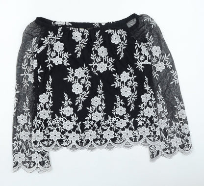 Womens UK Size 8 Lipsy Black Pullover Jumper