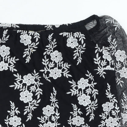 Womens UK Size 8 Lipsy Black Pullover Jumper