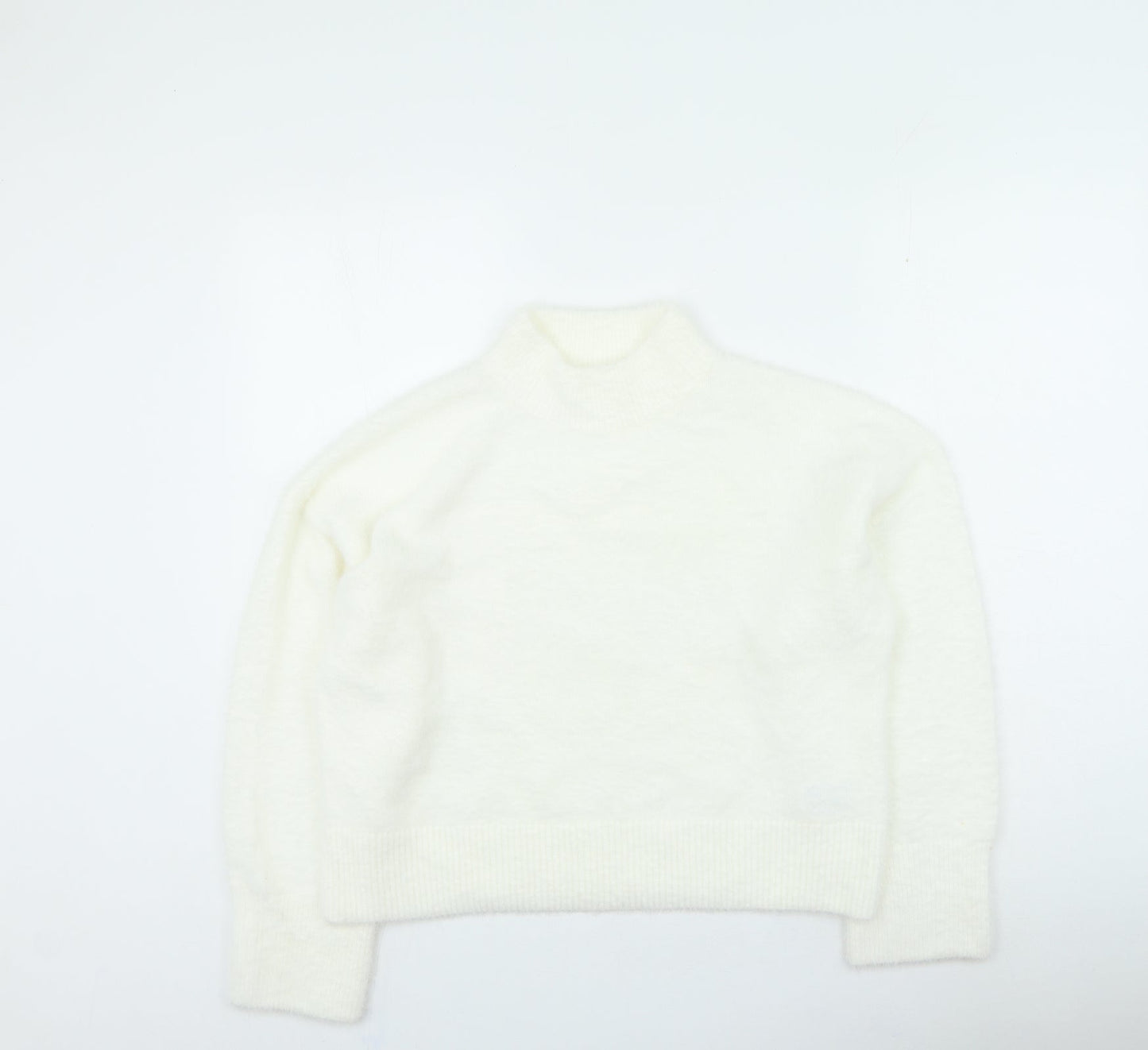 Womens UK Size M H&M White Pullover Jumper