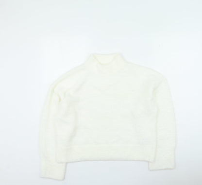 Womens UK Size M H&M White Pullover Jumper