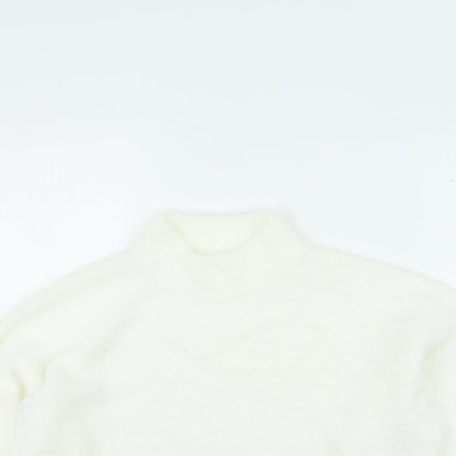 Womens UK Size M H&M White Pullover Jumper