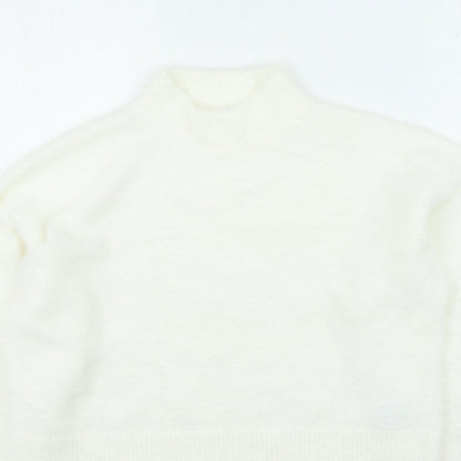 Womens UK Size M H&M White Pullover Jumper
