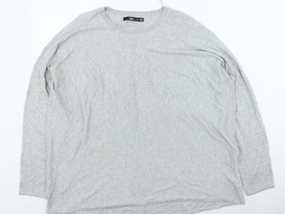 Sportsgirl Womens Grey Round Neck Cotton Pullover Jumper Size XL