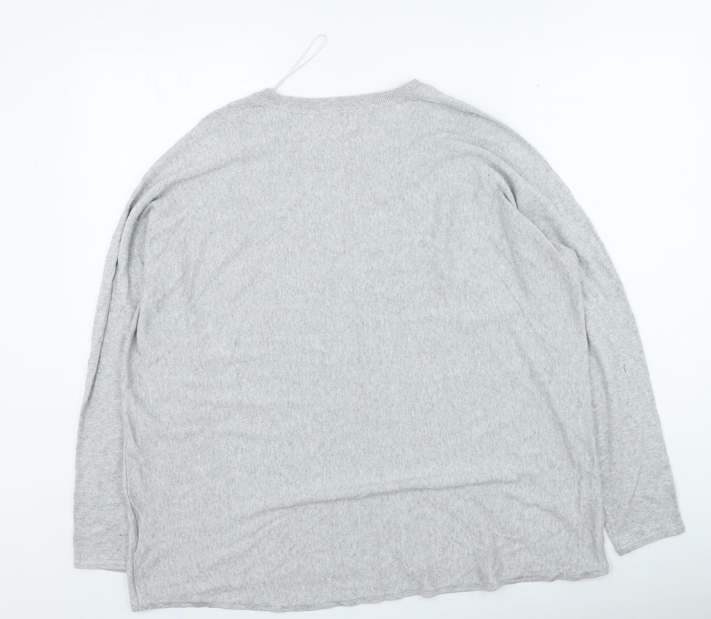 Sportsgirl Womens Grey Round Neck Cotton Pullover Jumper Size XL
