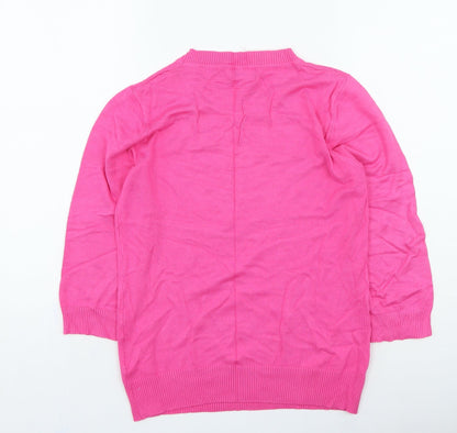 Womens UK Size S Paramour Pink Pullover Jumper