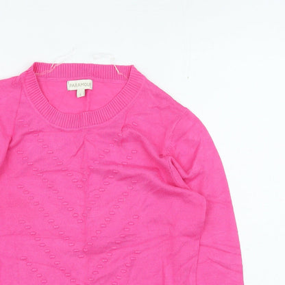 Womens UK Size S Paramour Pink Pullover Jumper
