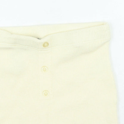 PRETTYLITTLETHING Womens Beige Viscose Sweat Shorts Size M L5 in Regular