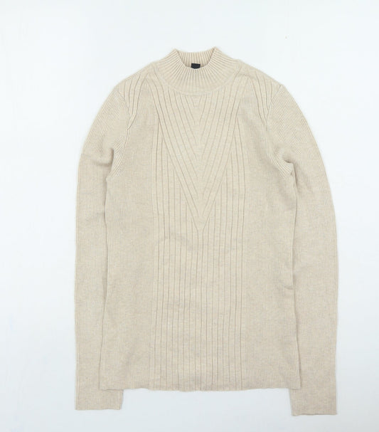 Womens UK Size M International Beige Pullover Jumper