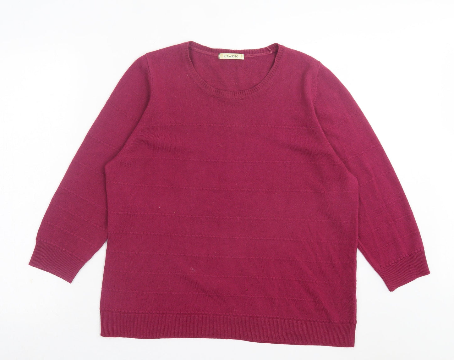 Womens UK Size 18 Marks and Spencer Purple Pullover Jumper